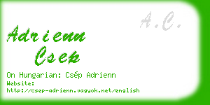adrienn csep business card